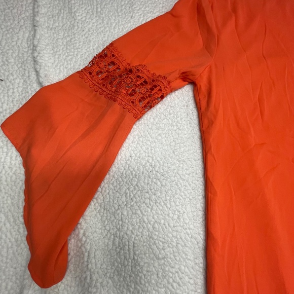 Women’s XL Almost Famous Orange Bell Sleeve Top - Picture 7 of 15